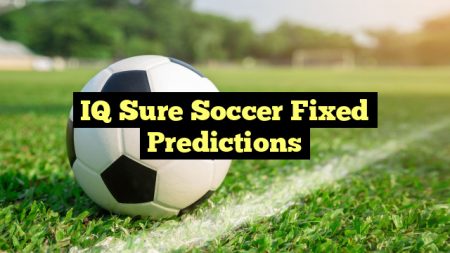 IQ Sure Soccer Fixed Predictions